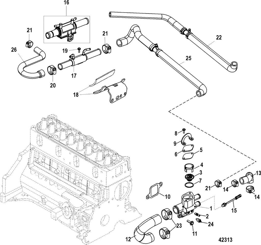 Thermostat Housing Gasket for