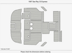 EVA Pads Flooring Mat for Sea Ray 33 Express (1997)