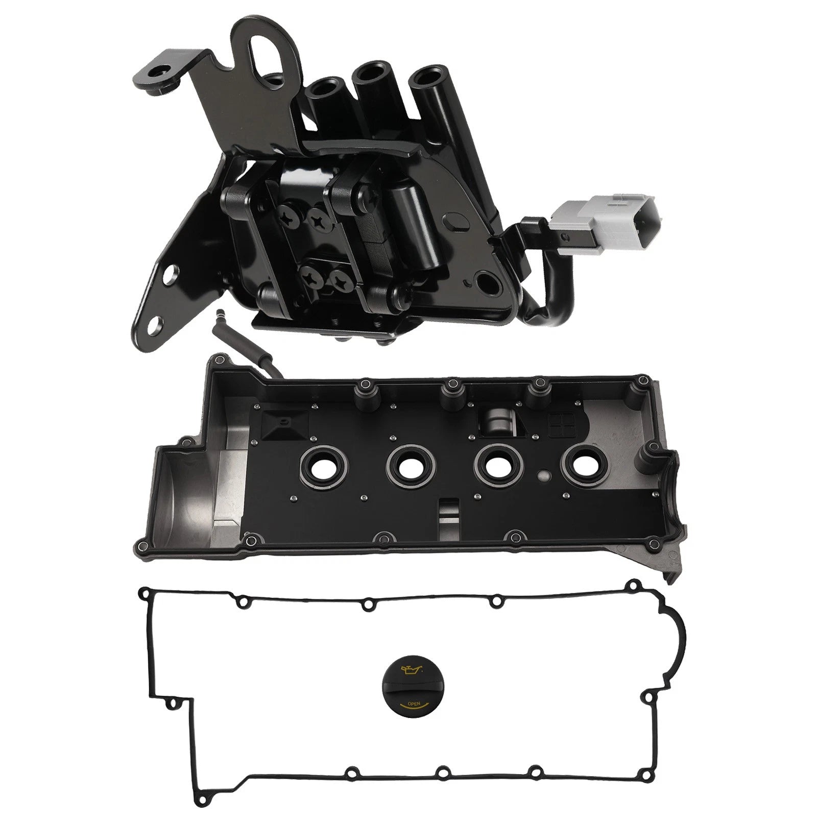 Aluminum Valve Cover & Ignition Coil for Hyundai Tucson 2005–2009