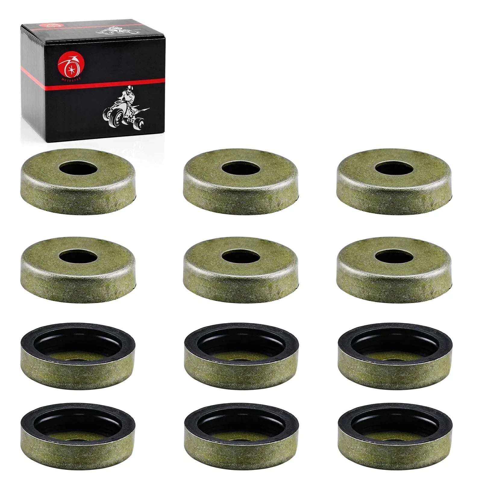 12PCS A-arm Thrust Dust Cover Pivot Seal Cap for Yamaha BANSHEE 350 (1987–2006)