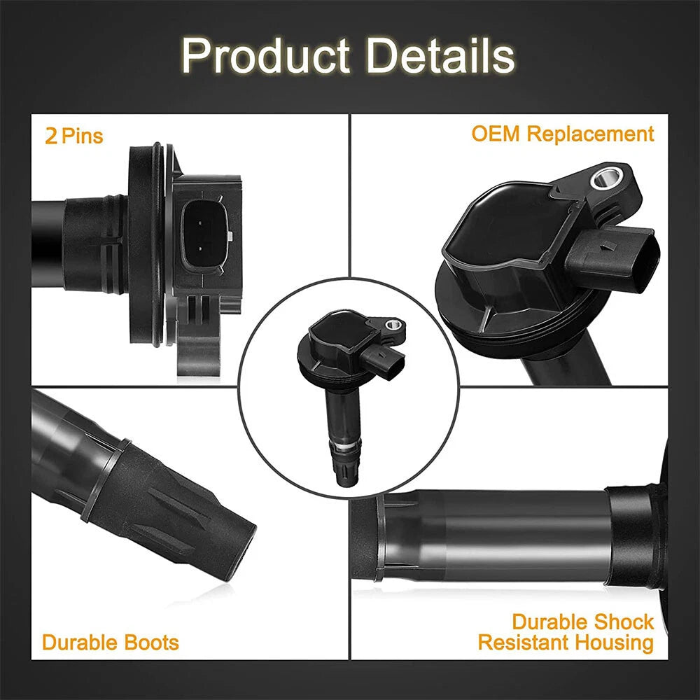 6PCS Ignition Coil & Spark Plug Set for 2011-2017 Ford Explorer Edge V6 3.5L