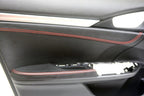 Front Insert Door Leather Cover for Honda Civic (2016–2019) Red Stitch