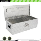 30 Inch Aluminum Trailer Tool Box for Pickup Truck RV (Silver)