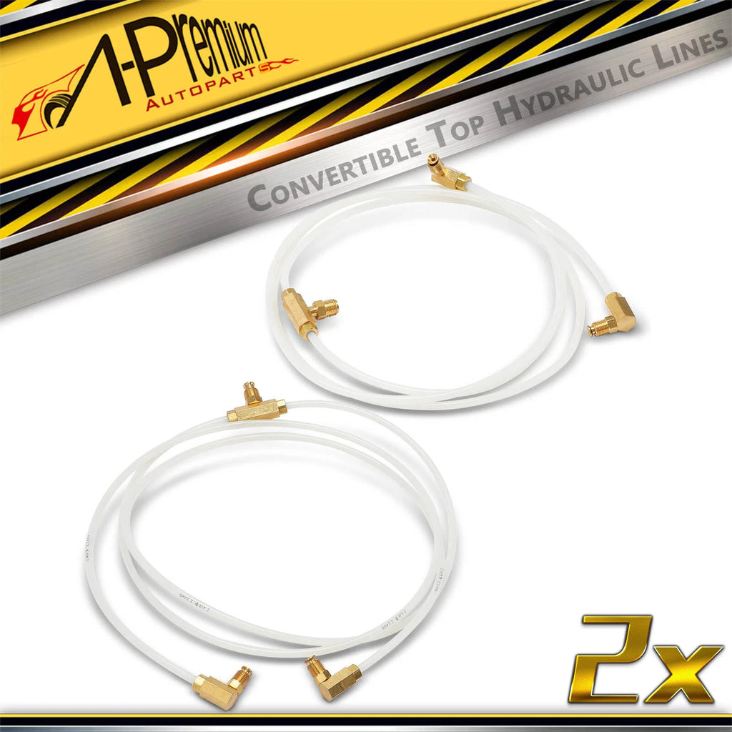 Rear Pair Convertible Top Hydraulic Fluid Hose Lines for Chevy Impala (2011–2013)