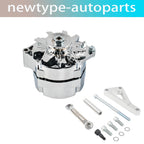Aluminum Alternator 120 Amp & LWP Bracket Kit for Chevy SBC 350 (1/3 Wire)