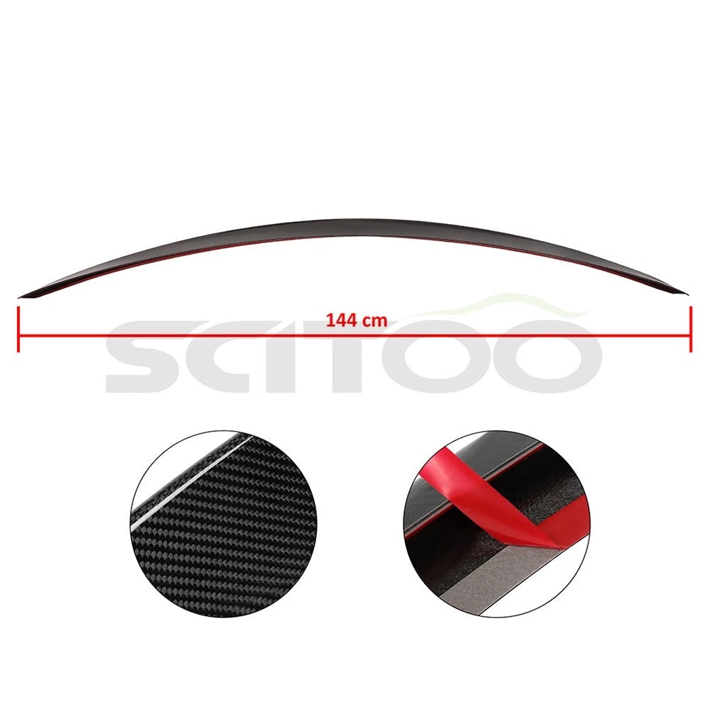 Rear Trunk Lid Spoiler for Mercedes-Benz W205 Sedan (2015–2020) Carbon Fiber