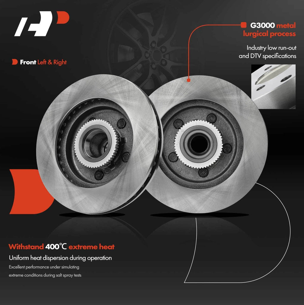 Front Disc Brake Rotors & Ceramic Pads for Chevrolet C1500 Tahoe (1995–2000)