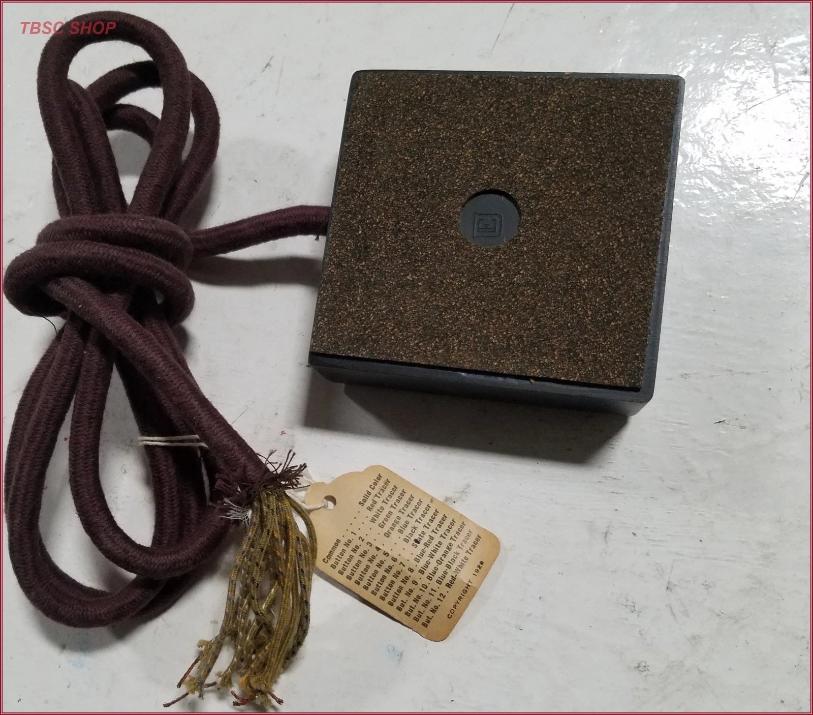 12 Button Hotel Buzzer Ringer Bell for Vintage 1930's Models