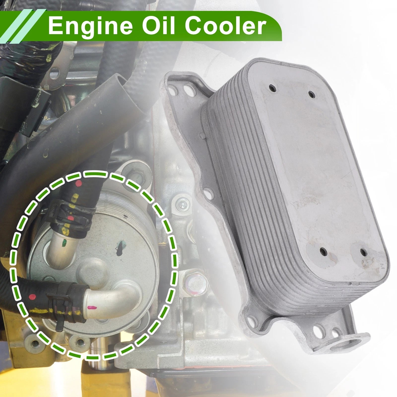 Engine Oil Cooler for Mercedes-Benz E350 (2006–2009) No. 2721880001