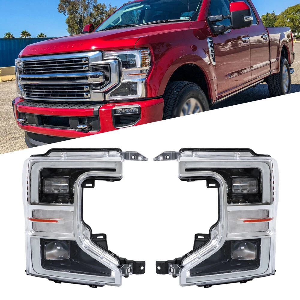 LED Headlight Set for Ford F250 F350 (2020â2022) Left + Right Pair