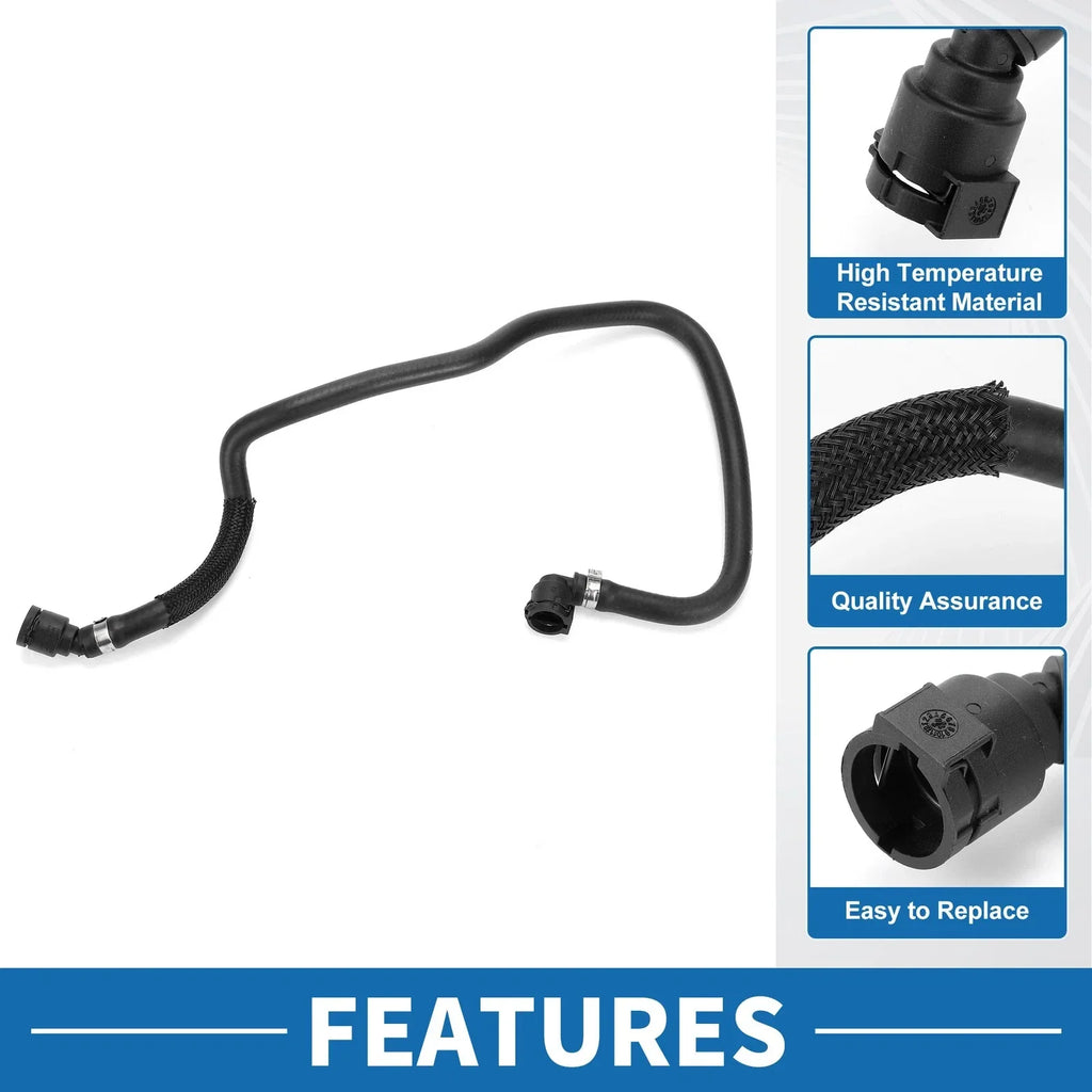 Radiator Hose Rubber Black 1 Pc for BMW 530e (2018-2020)