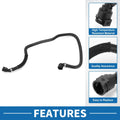 Radiator Hose Rubber Black 1 Pc for BMW 530e (2018-2020)