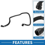Radiator Hose Rubber Black 1 Pc for BMW 530e (2018-2020)