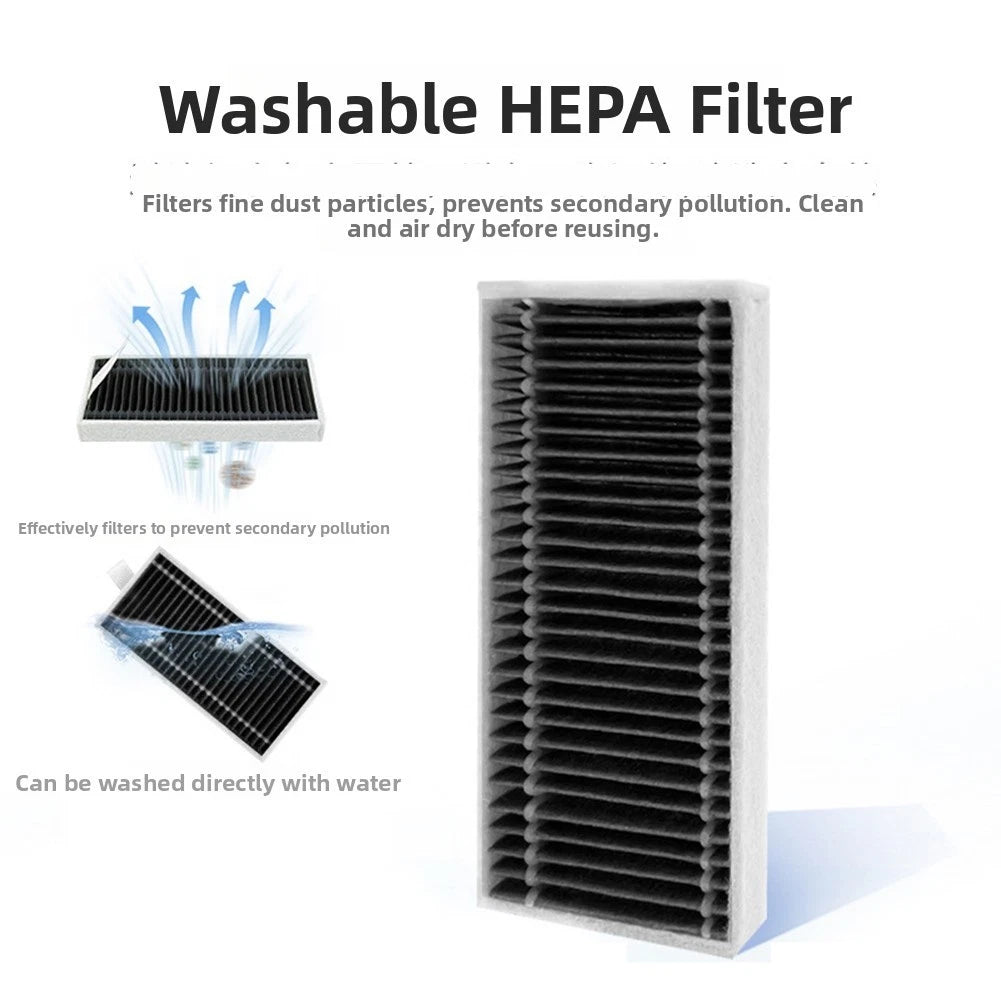 Set of 4 HEPA Filters and Main Brush for Ecovacs X11 and Omni