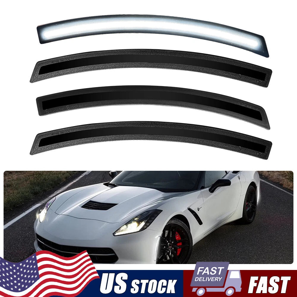 Smoked Lens LED Side Marker Signal Light for Corvette C7 (2014–2019)