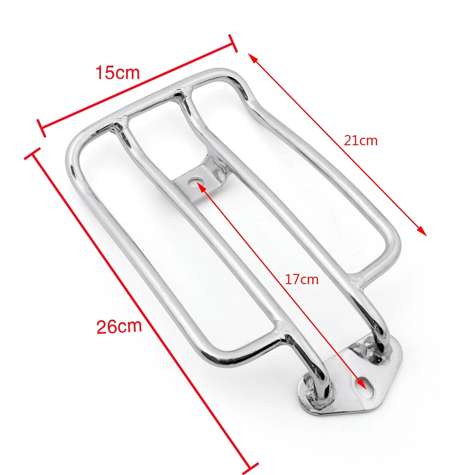 Seat for Harley Davidson Sportster XL883 (2004–2015) Chrome Luggage