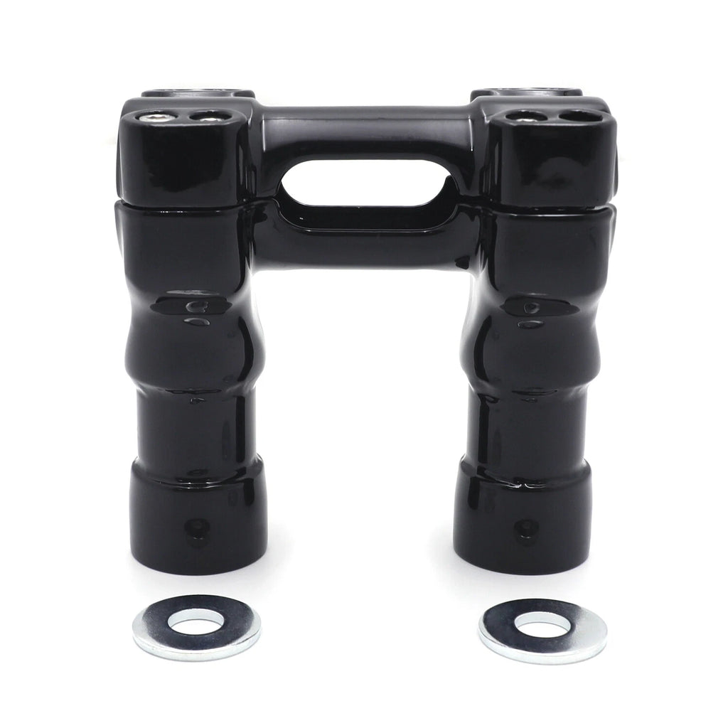 CNC Black 4" Riser Handlebar Top Clamp for H-D Softail Breakout Fat Bob (2011)