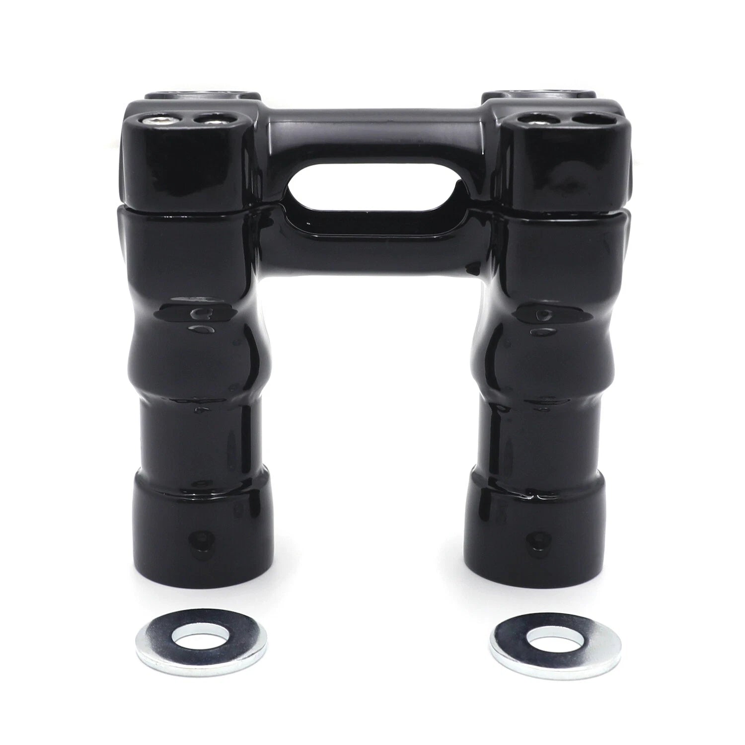 CNC Black 4" Riser Handlebar Top Clamp for H-D Softail Breakout Fat Bob (2011)