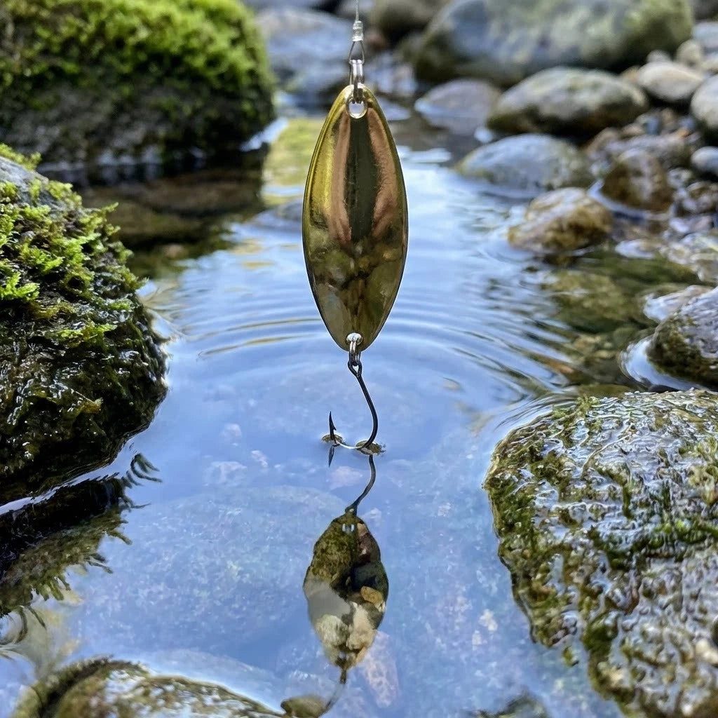 Spinner Spoon Lure Set of 10 for Bass Pike Trout (32mm 40mm)