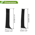 Set of 4 Door Pillar Window Trim for Chevy Silverado (2007–2013) Black
