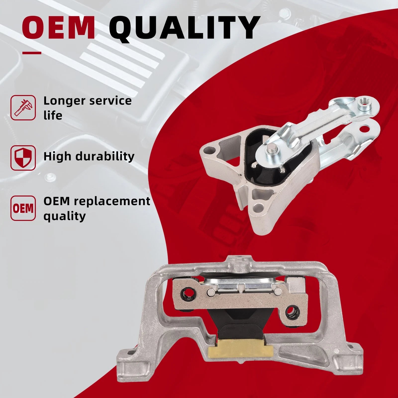 2Pcs Engine Motor Mount for Mercedes-Benz CLA250 GLA250 GLA45 AMG (2014-2020)