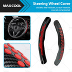 Carbon Fiber Steering Wheel Booster Cover Non Slip for Universal (2002–Present)