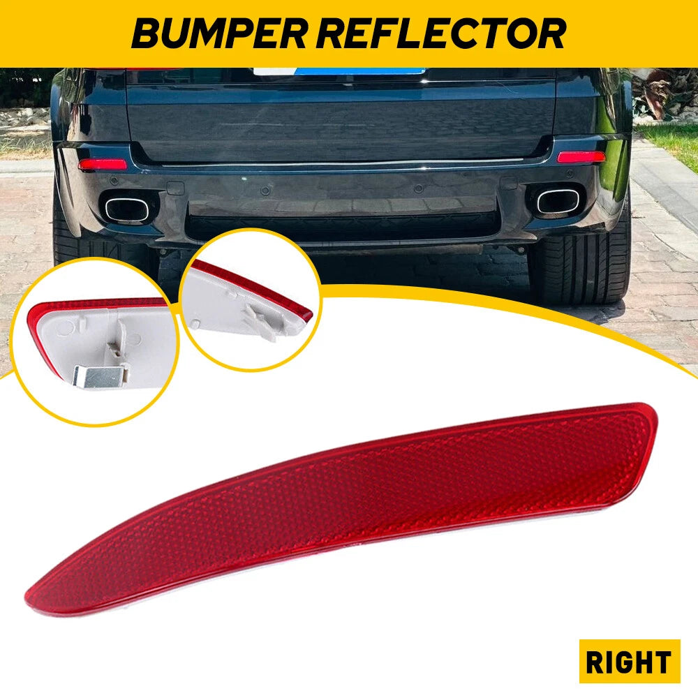 Right Rear Bumper Reflector Light for BMW X5 (2007–2010) Red