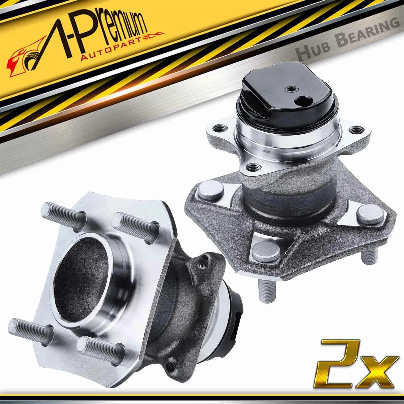 2X Rear Wheel Hub & Bearing Assembly for Nissan Versa (2007–2012)