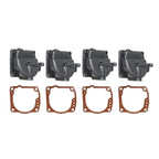 Set of 4 Carburetor Float Bowl Chambers for Johnson Evinrude (343870, 0433000, 766418)