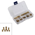 M3x3-12mm Brass Metric Threaded Heat Insert Metal Nut Assortment