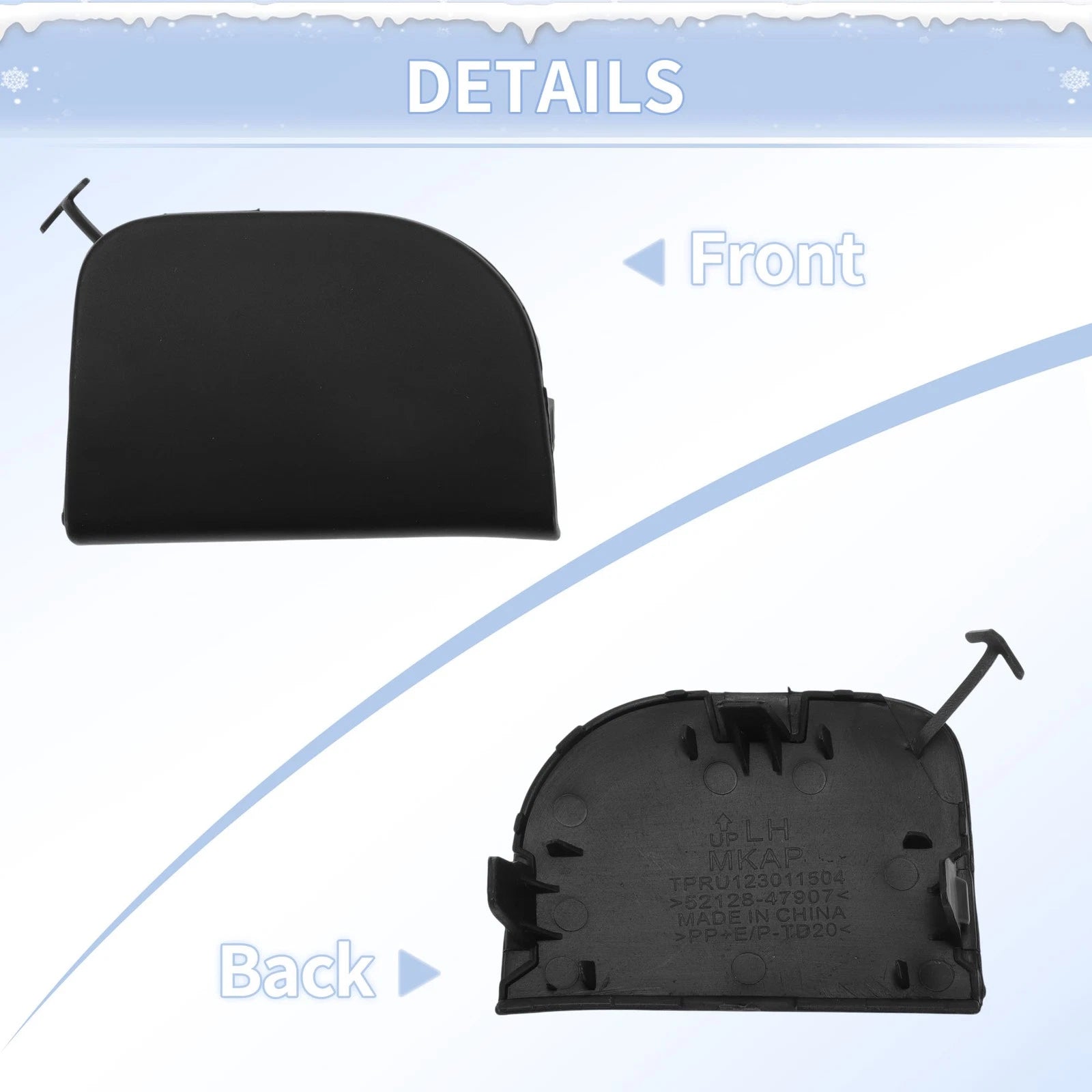 Tow Hook Cover Cap for Toyota Prius (2012–2015) No. 5212847907