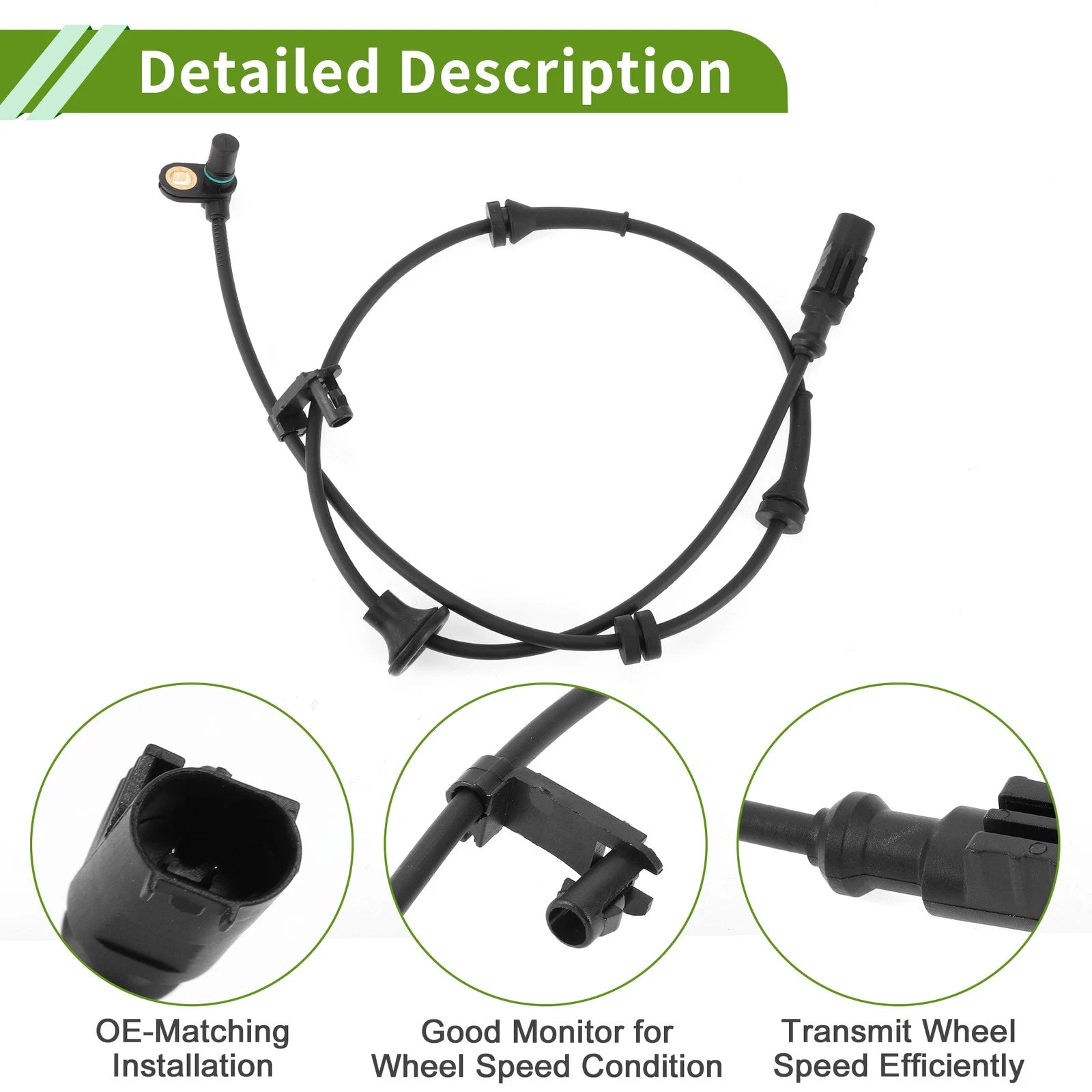 ABS Wheel Speed Sensor No. 895440H010 for Toyota Aygo (2005–2023)
