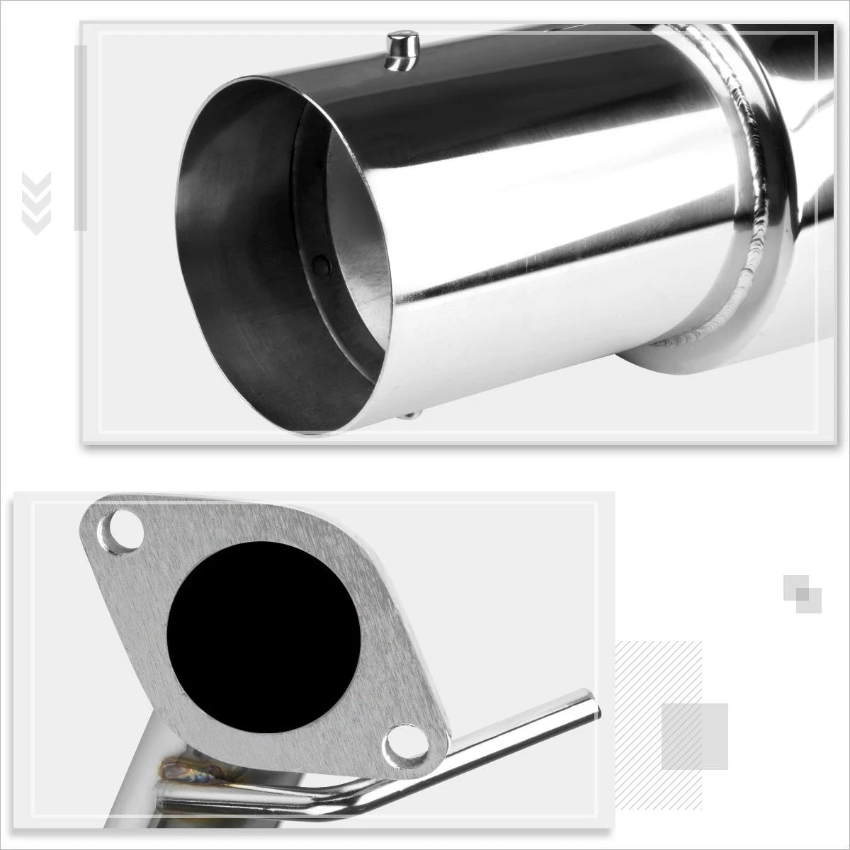 4" Tip Muffler Performance Catback Exhaust System for Honda CR-Z (2011–2015)