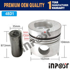 4BD1 Overhaul Rebuild Kit for Isuzu 4BD1T (3.9L, Hitachi Excavator)