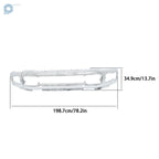 Front Bumper Face Bar Split Chrome for Ford F250 F350 (2023-2025)