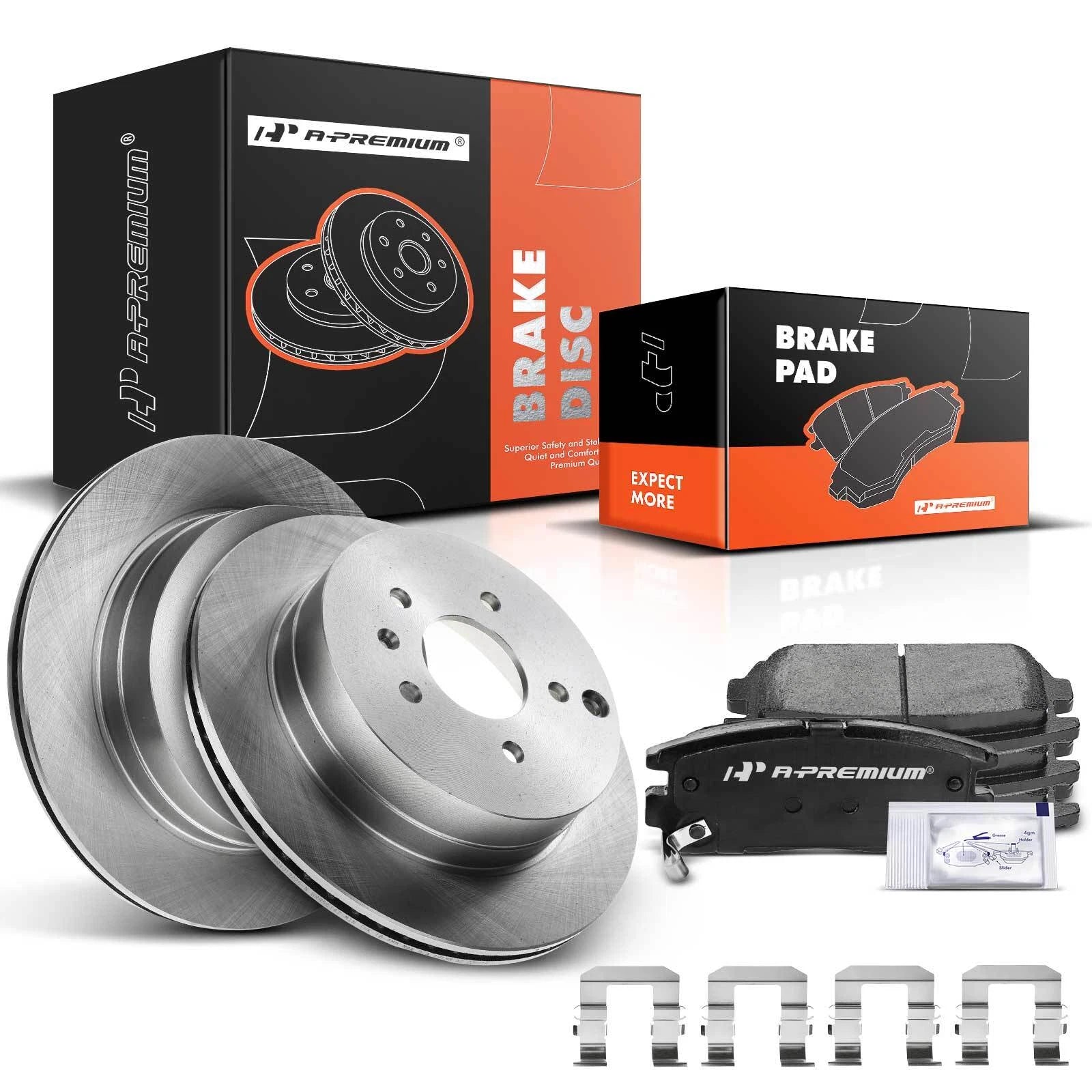 Rear Disc Brake Rotors & Ceramic Pads for Chevrolet Equinox (2007–2009)