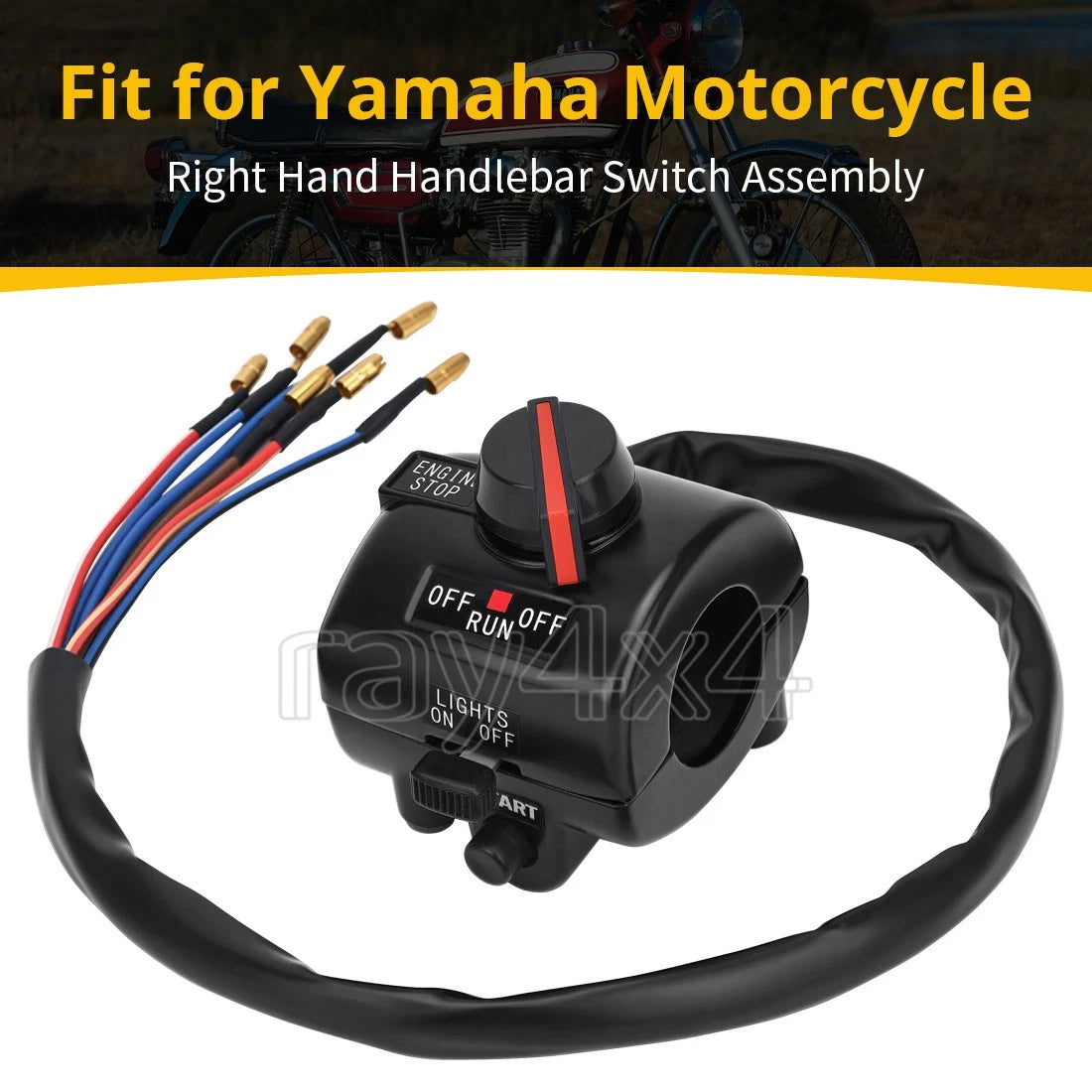 Right Handlebar Switch 584-83963-00-00 for Yamaha XS650 (1976–1978)