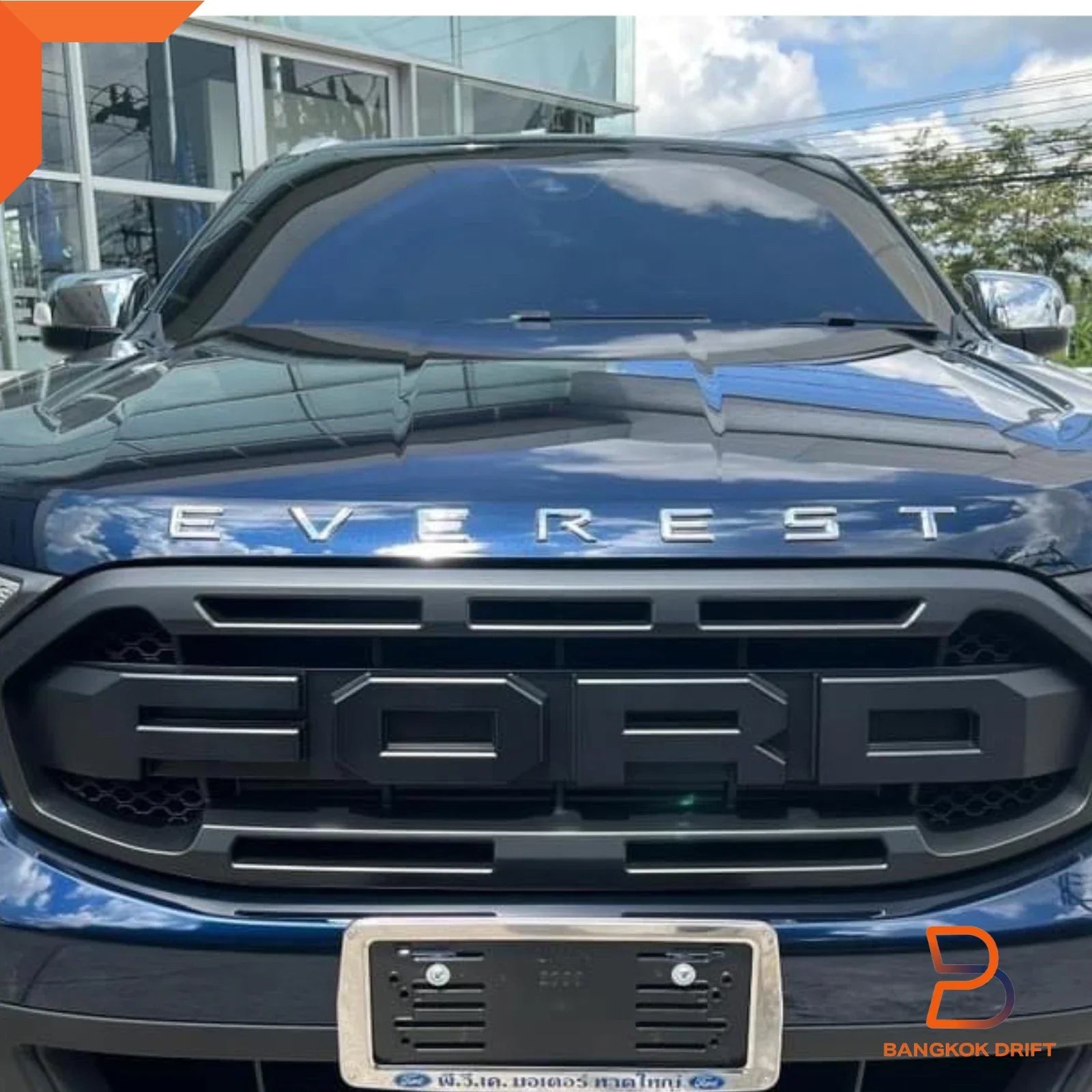 Matte Black Front Grille for Ford Everest SUV Raptor Style (2018-2022)