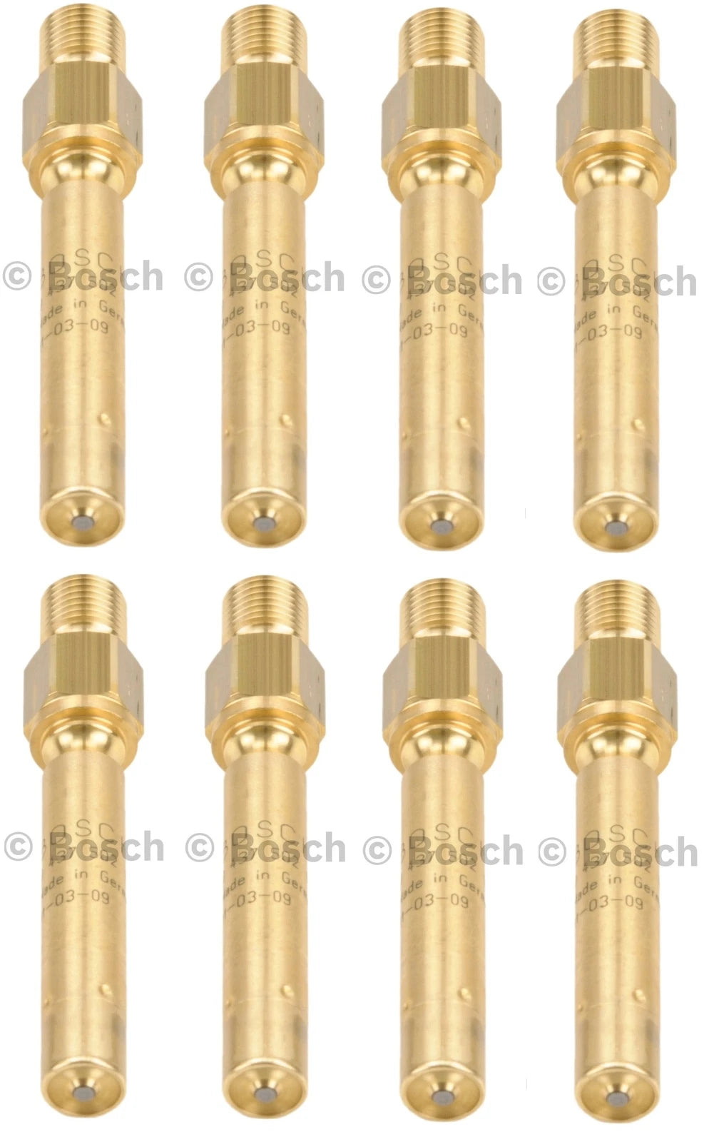 Set of 8 Fuel Injectors for Mercedes W126 R129 (CIS Bosch 0437502054)