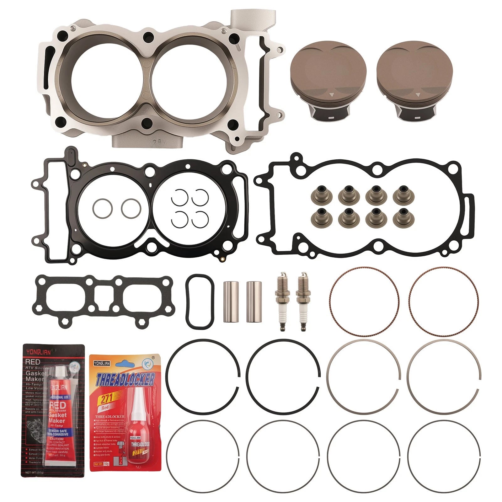 93mm Cylinder Piston Gasket Kit 3023156 for Polaris RZR General 1000 XP (2016–2023)