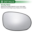 Right Side Heated Convex Mirror Glass for Ford Ka (2008–2017)