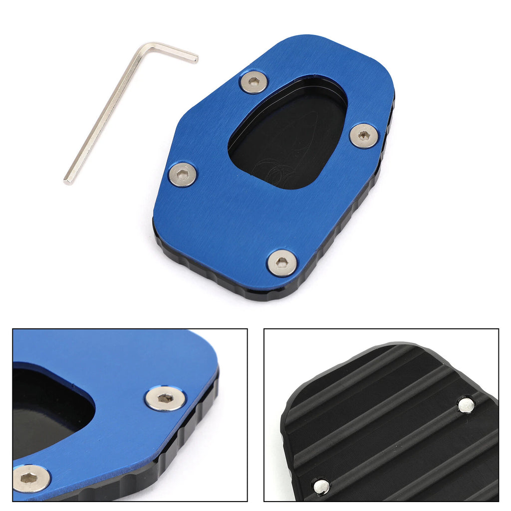 Kickstand Sidestand Enlarged Plate Pad for Yamaha Niken/GT (2019–2020) Blue
