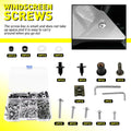 Set of 190 Silver Fairing Bolts Kit for Honda CBR600 CBR900 CBR1000RR