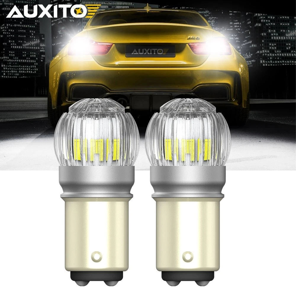 2X 1157 LED Tail Brake Stop Backup Reverse Turn Signal Light Bulbs for
