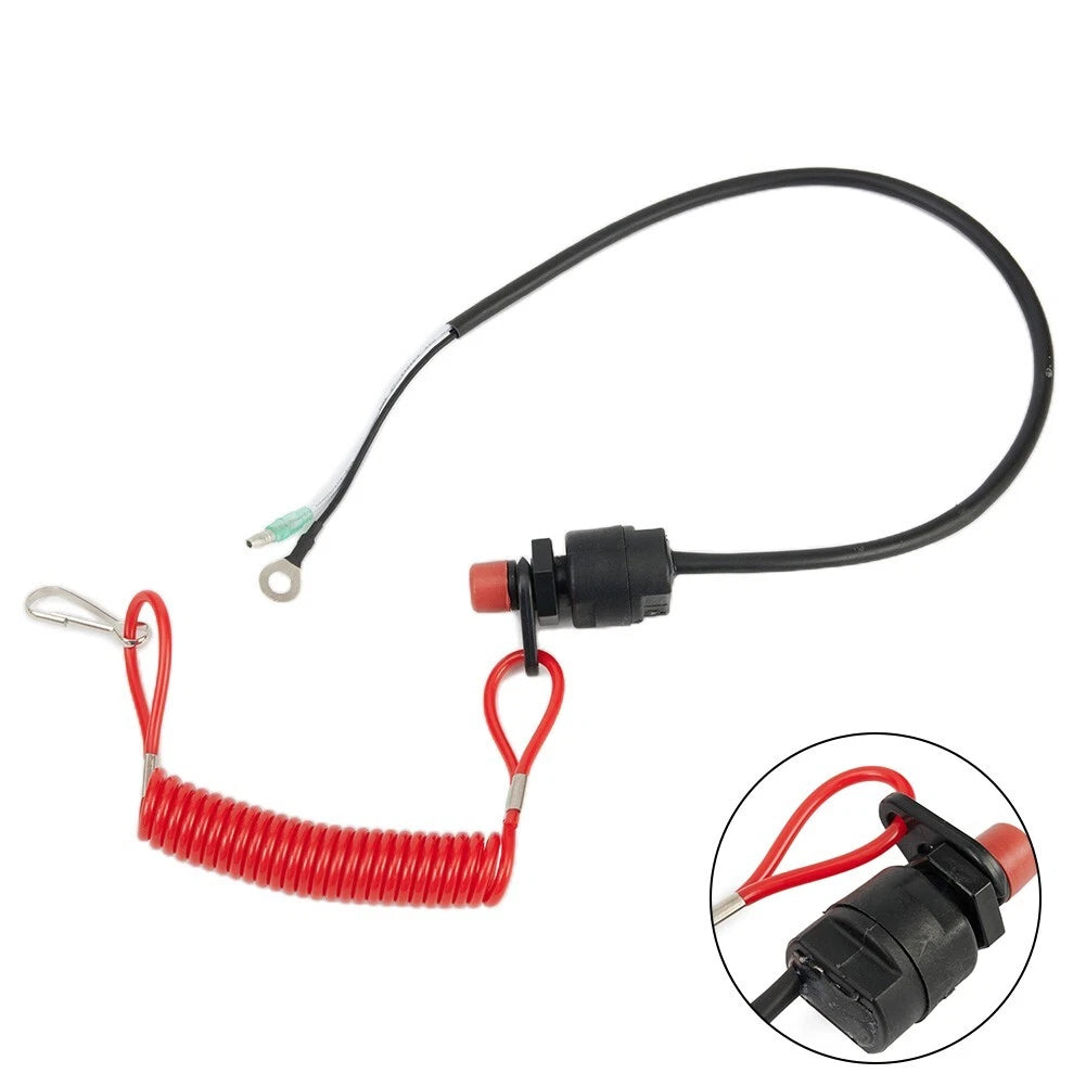 Outboard Engine Kill Switch & Safety Tether Lanyard for Universal Models