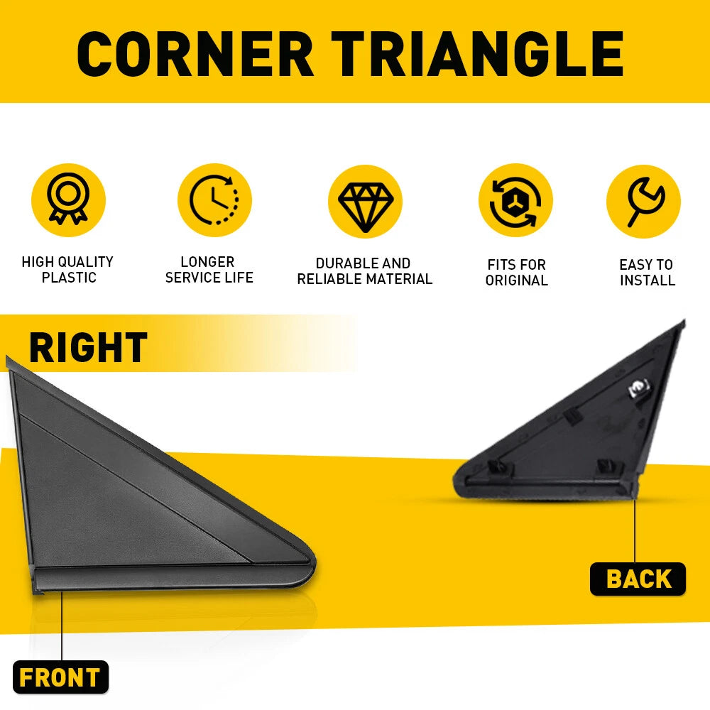 Right Mirror Triangle Corner Molding for Dodge Grand Caravan (2008-2020)