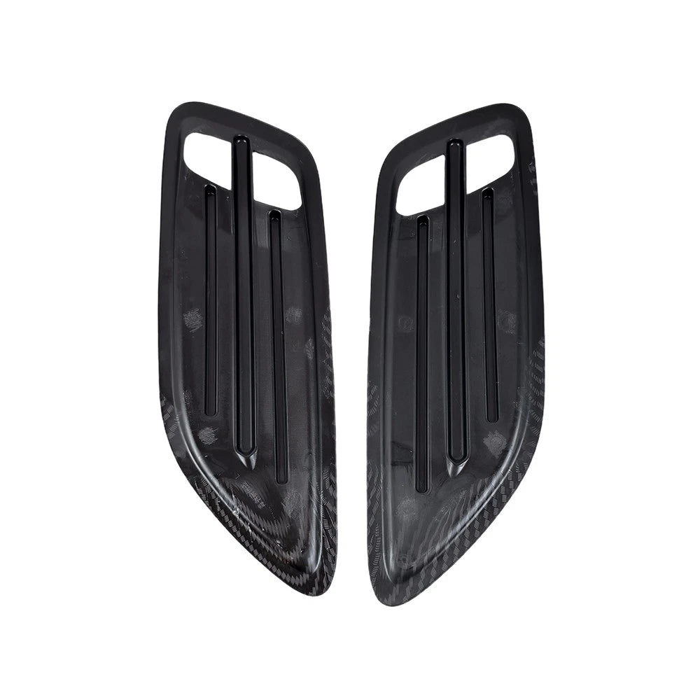 Pair of Carbon Look Hood Vent Scoops for KIA Stinger (2018–2023)