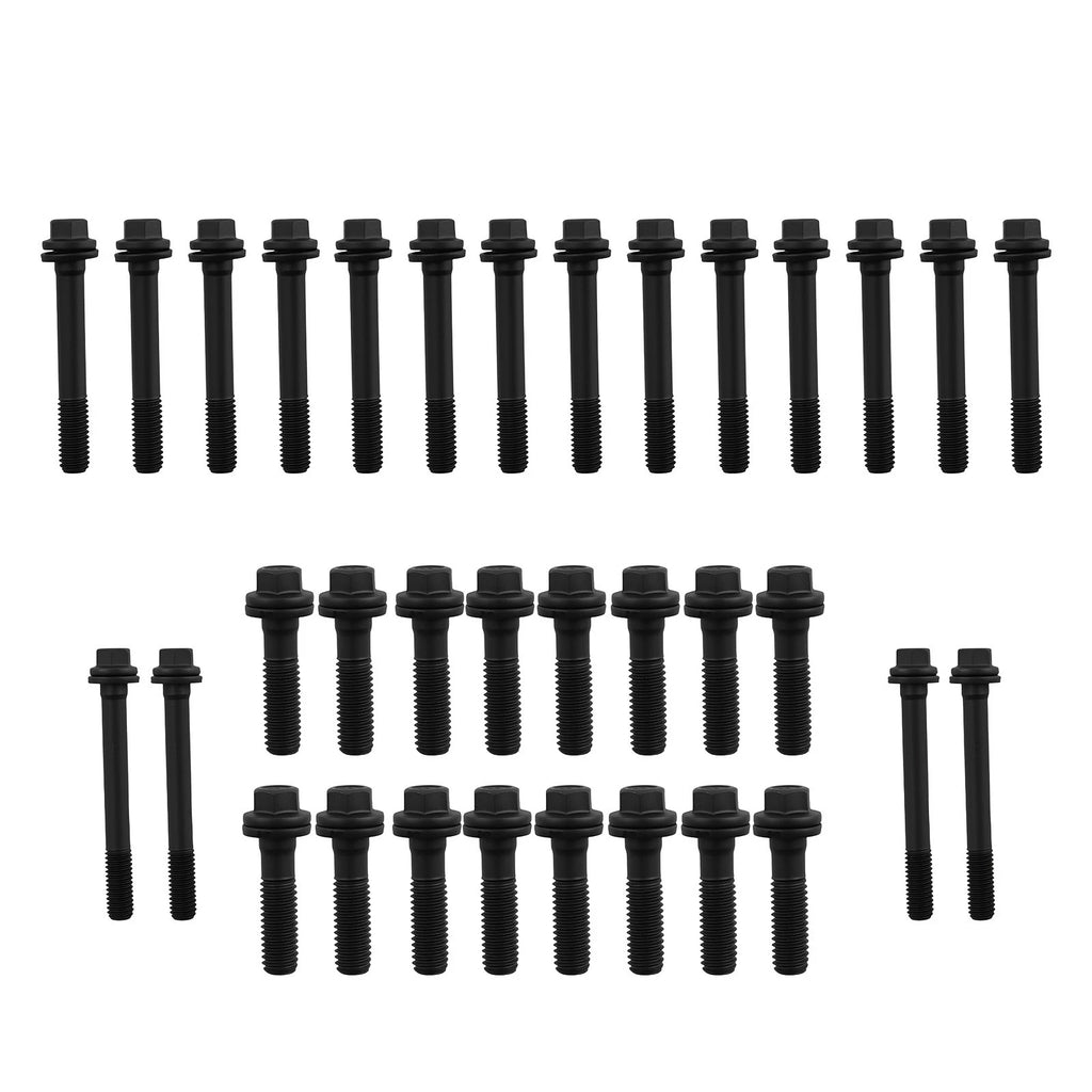 34pcs Cylinder Head Bolts for Chevy SBC 350/283/302/305/307/327/383/400