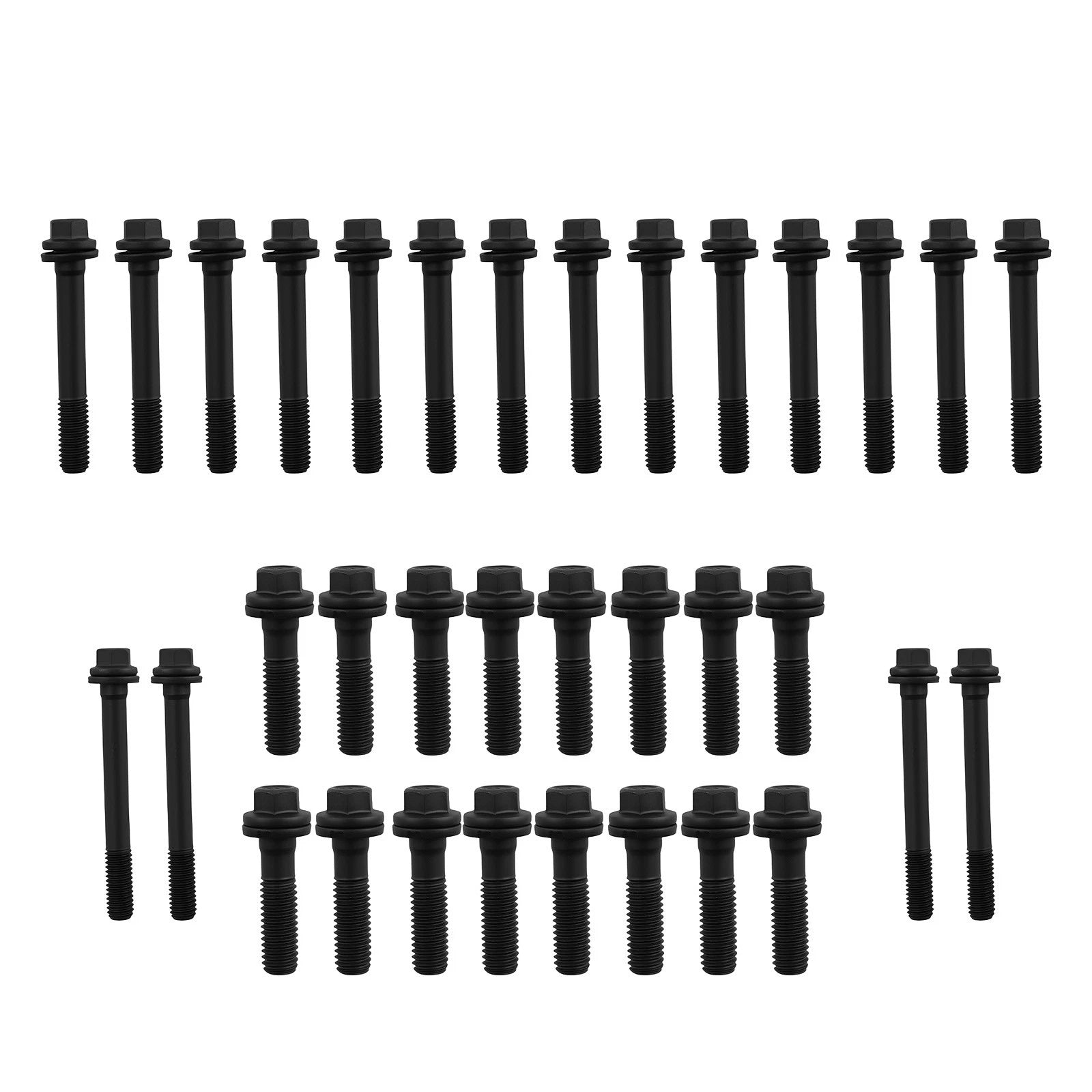 34pcs Cylinder Head Bolts for Chevy SBC 350/283/302/305/307/327/383/400