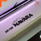 Silver Visor Wind Deflector for Nissan NP300 Navara D23 (2015-2020)